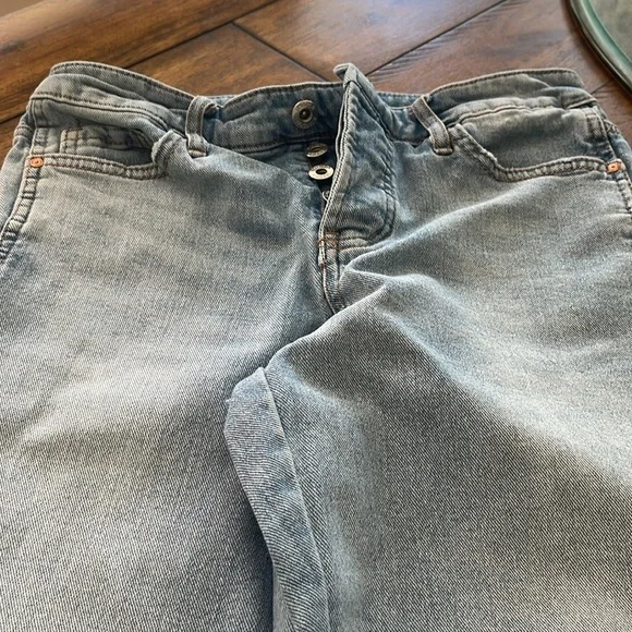 Jessica Simpson light wash blue denim jeans button fly flirt straight boot sz 27 - Picture 7 of 15